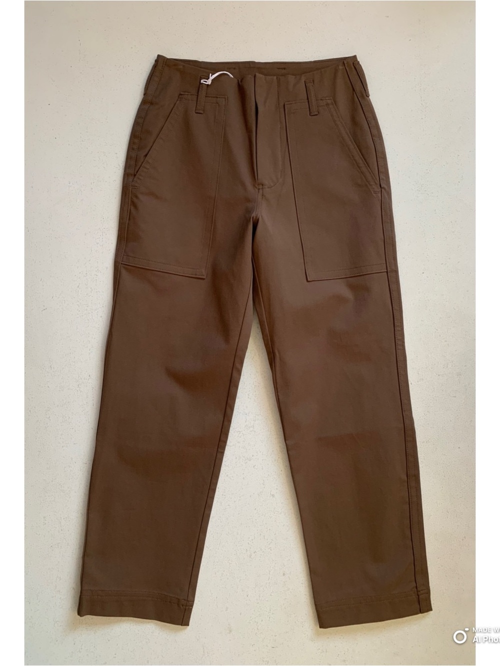 Everlane Cocoa Brown Bi-Stretch Utility Pant Size 00 NWT Fall Casual - Picture 3 of 17
